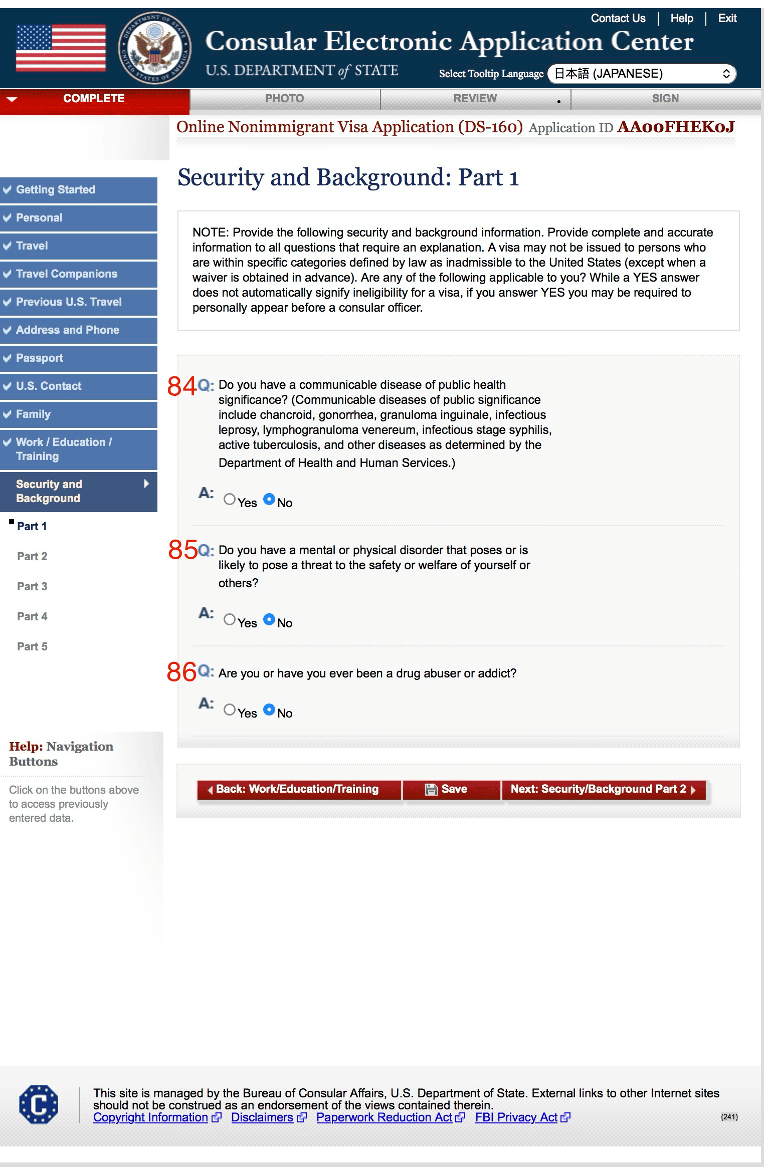 Security and Background: Part 1