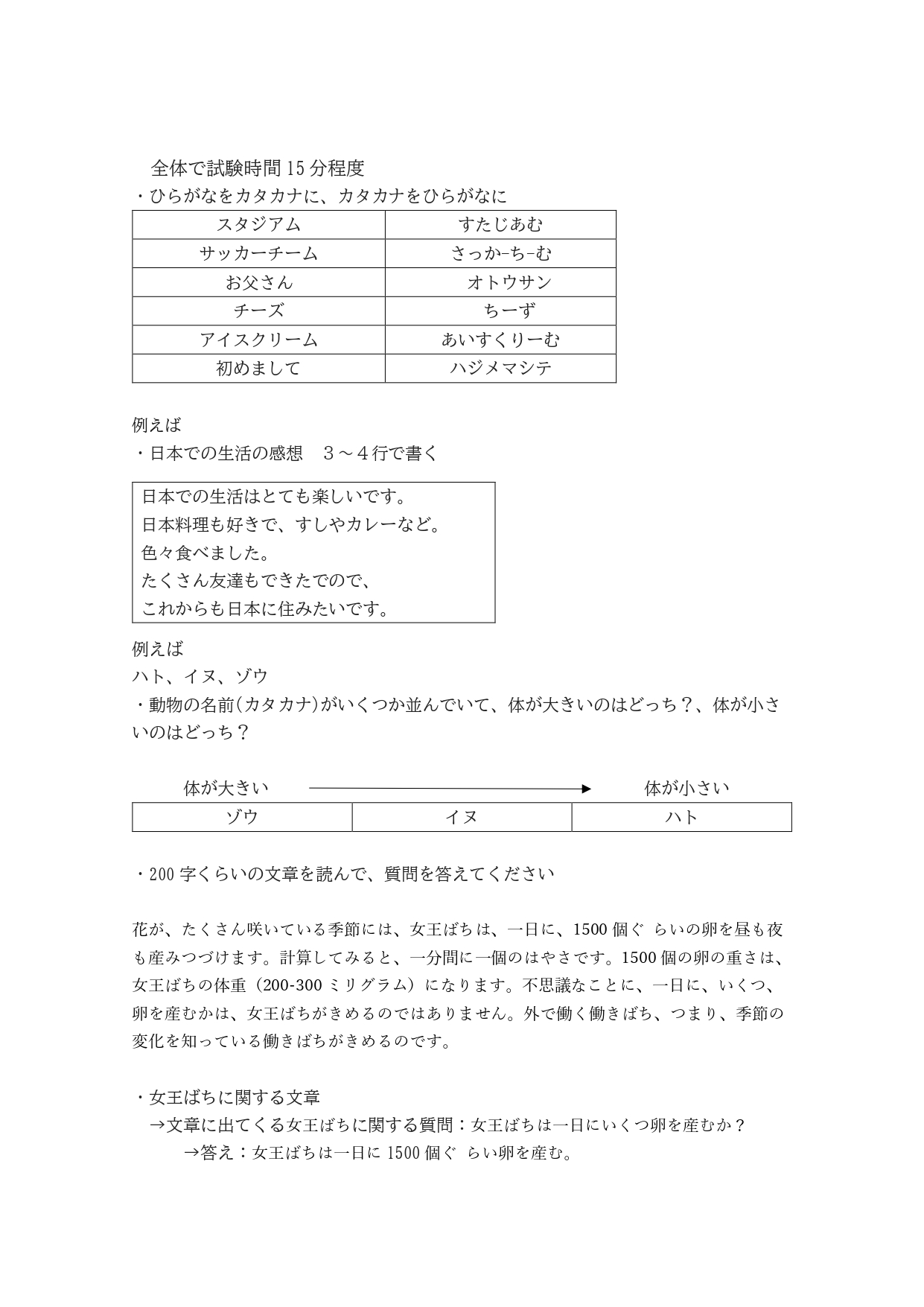 帰化　日本語テスト