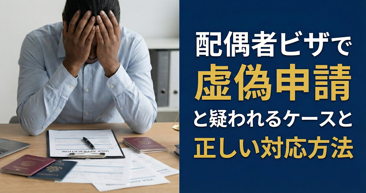 配偶者ビザで虚偽申告と疑われるケースと正しい対応方法