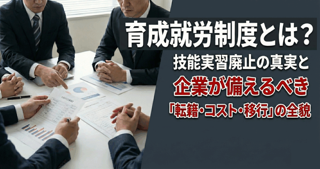 育成就労制度とは?技能実習廃止の真実と企業が備えるべき「転籍・コスト・移行」の全貌