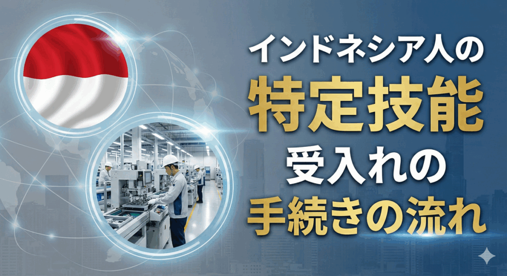 インドネシア人の特定技能受入れの手続きの流れ