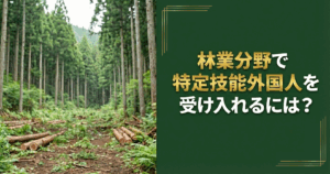 林業分野で特定技能外国人を受け入れるには?